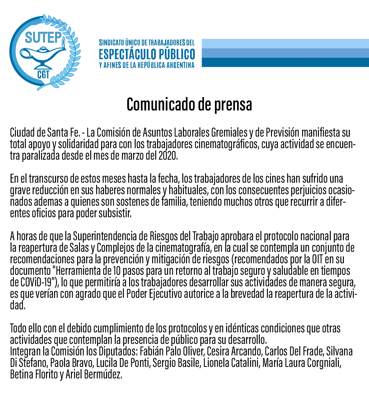 Comunicado De Prensa